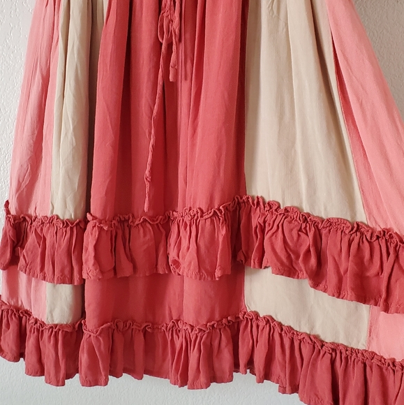 GIGIO BY UMGEE Marsala Color‎ Block V Neck Mini Dre - Picture 8 of 16